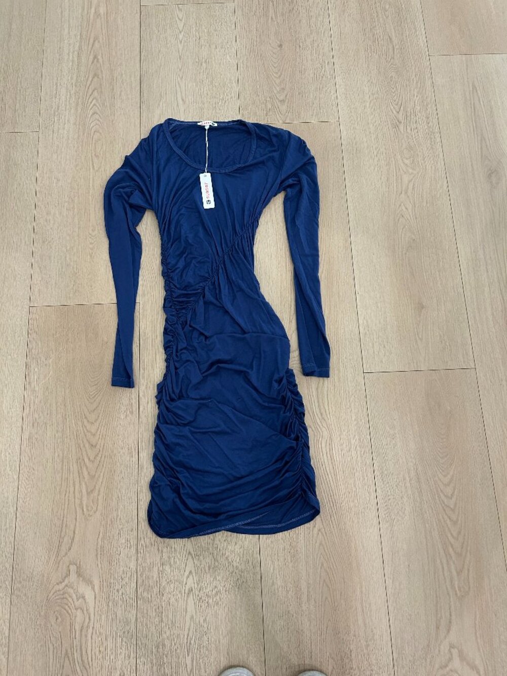 Anthropologie NEW Sundry Navy Blue Bodycon Dress Cinched - Women